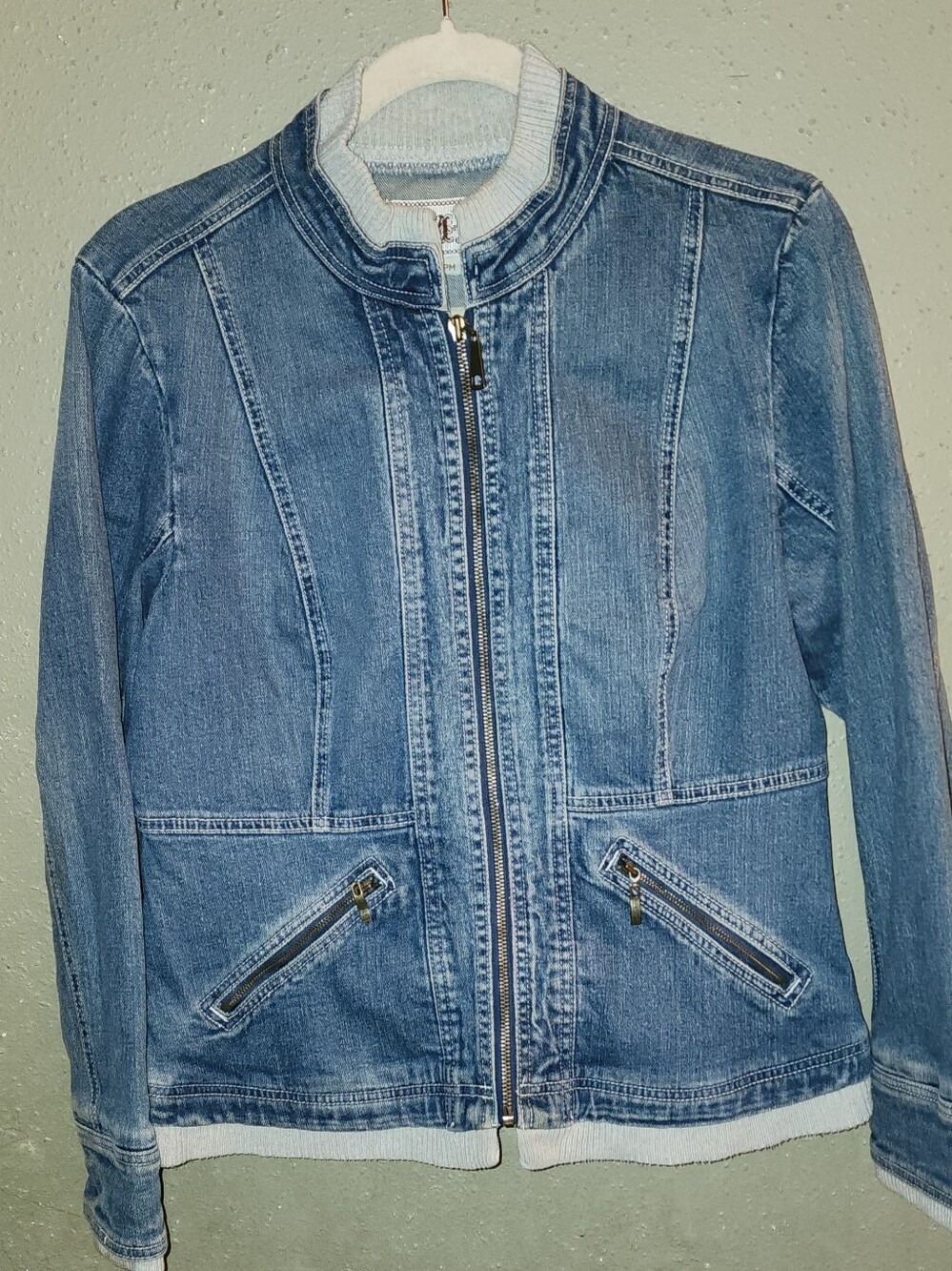 Denim Zip-Up Jacket